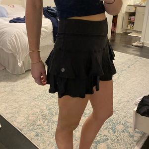 Black tennis skirt